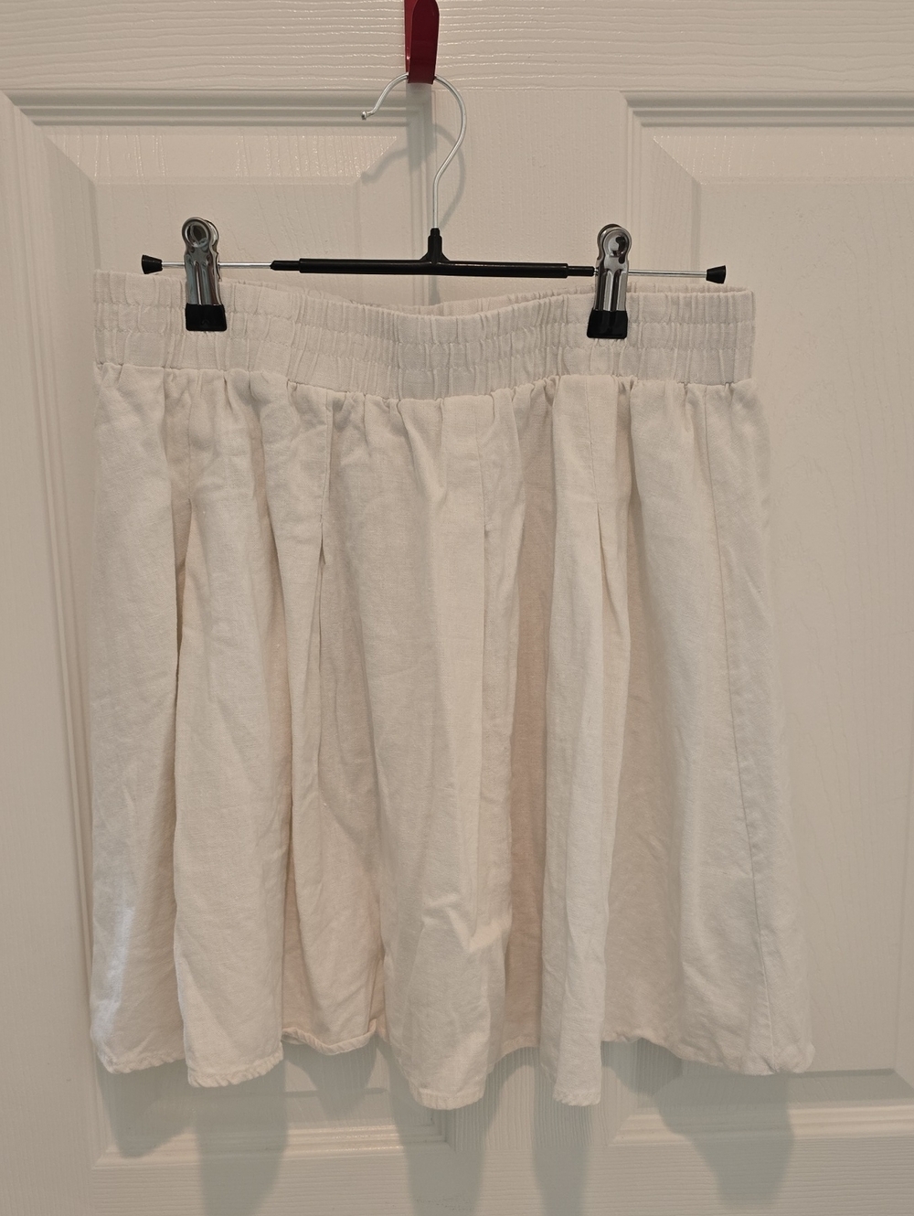 Cupcakes & Cashmere Cream Elastic-Waist A-Line Skirt